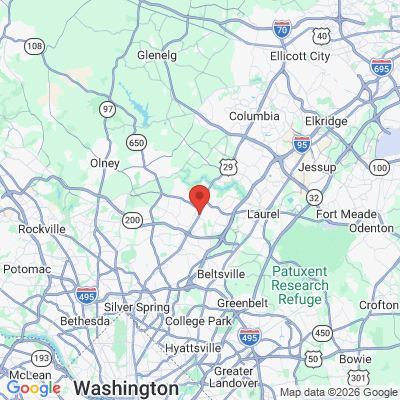 Map to  office in Burtonsville, MD