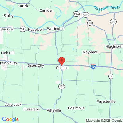 Map to  office in Odessa, MO