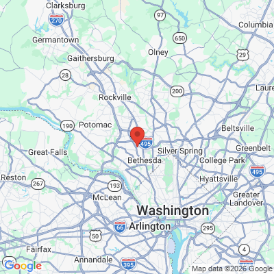 Map to  office in Bethesda, MD