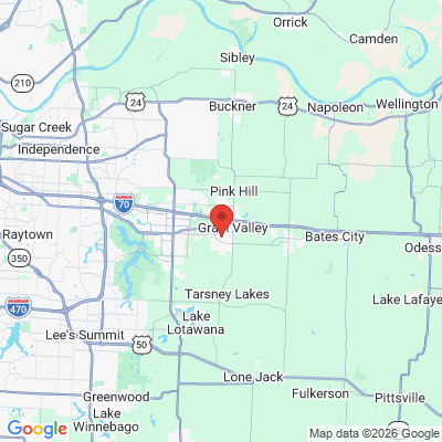 Map to  office in Grain Valley, MO
