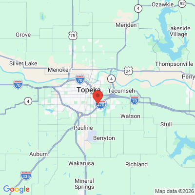 Map to  office in Topeka, KS