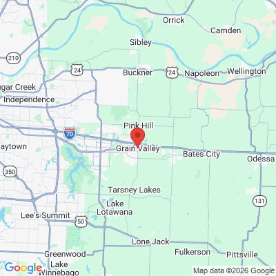 Map to  office in Grain Valley, MO
