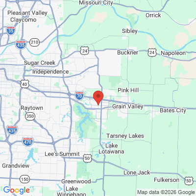 Map to  office in Blue Springs, MO