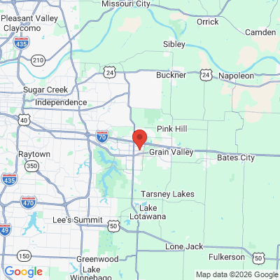 Map to  office in Blue Springs, MO
