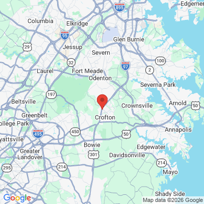 Map to  office in Crofton, MD