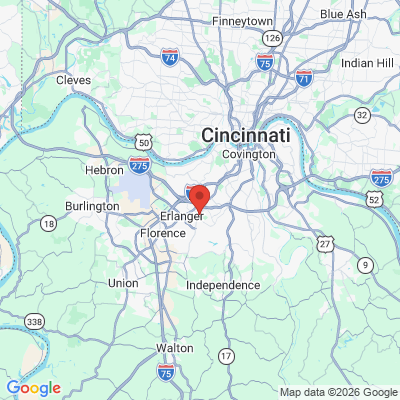 Map to  office in Edgewood, KY