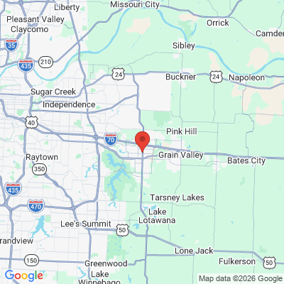 Map to  office in Blue Springs, MO