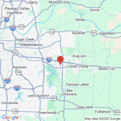 Map to  office in Blue Springs, MO