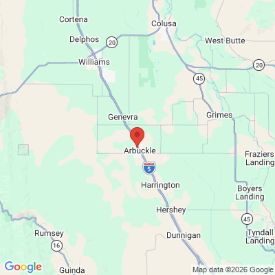 Map to  office in Arbuckle, CA