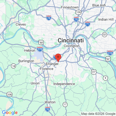 Map to  office in Crestview Hills, KY