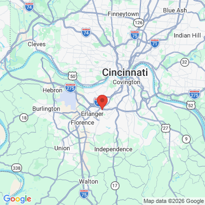 Map to  office in Crestview Hills, KY
