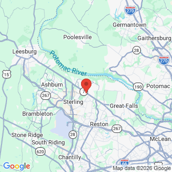 Map to E. Richard Hughes, DDS office in Sterling, VA