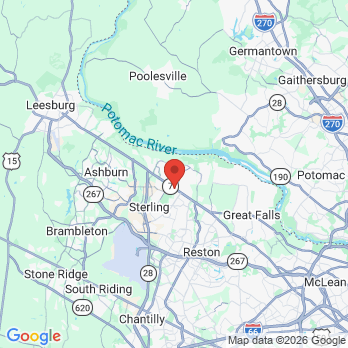 Map to brighter Smile Dentistry office in Sterling, VA
