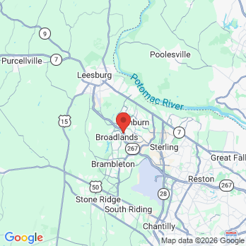 Map to Broadlands Family Dentistry office in Broadlands, VA