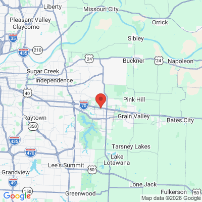 Map to  office in Blue Springs, MO