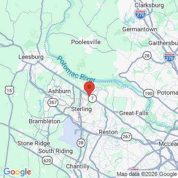 Map to Sterling Virginia Smiles office in Sterling, VA
