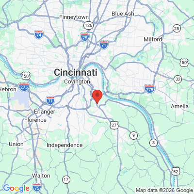 Map to  office in Highland Heights, KY