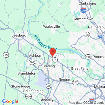 Map to Gentle Dental Care office in Lorton, VA