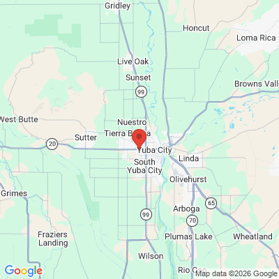 Map to  office in Yuba City, CA