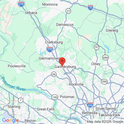 Map to  office in Gaithersburg, MD