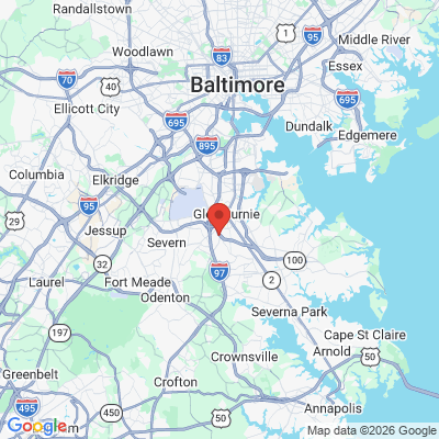 Map to  office in Glen Burnie, MD