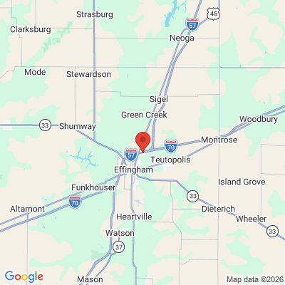 Map to  office in Effingham, IL
