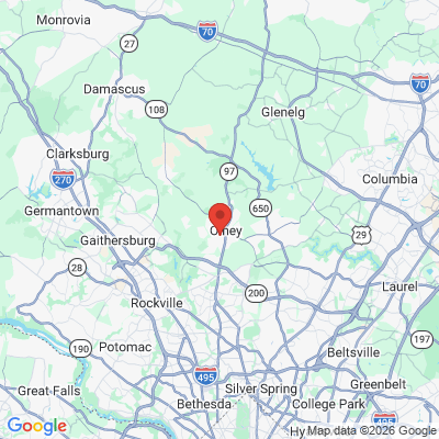 Map to  office in Olney, MD