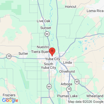 Map to River Oaks Dental office in Yuba City, CA