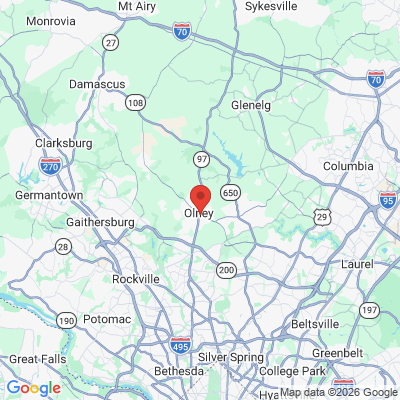 Map to  office in Olney, MD