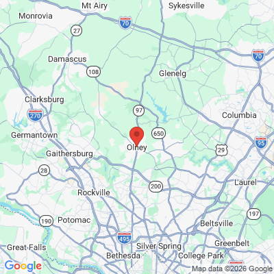 Map to  office in Olney, MD