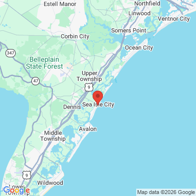 Map to  office in Sea Isle City, NJ
