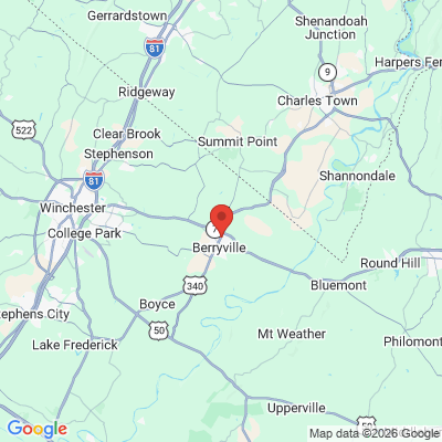 Map to  office in Berryville, VA