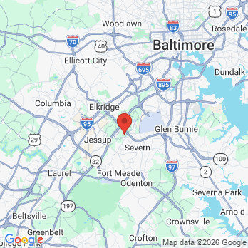 Map to Arundel Dentistry office in Hanover, MD