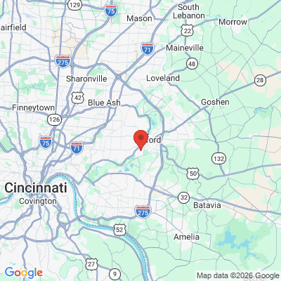 Map to  office in Terrace Park, OH