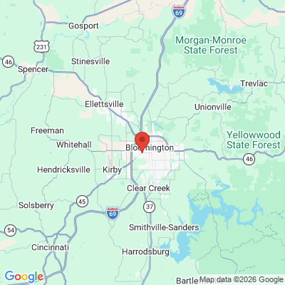 Map to  office in Bloomington, IN