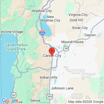 Map to Carson-Tahoe Family Dental Care office in Carson City, NV