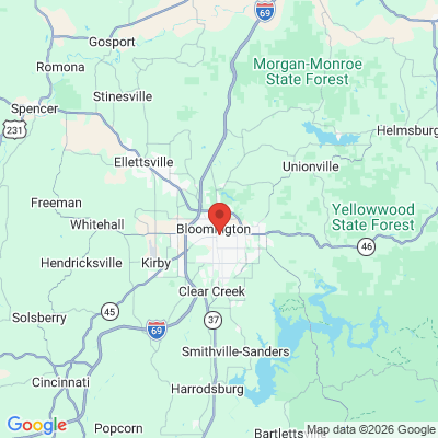 Map to  office in Bloomington, IN