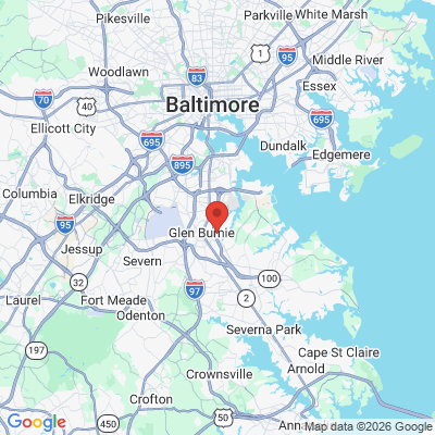Map to  office in Glen Burnie, MD