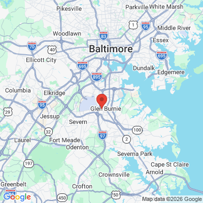 Map to  office in Glen Burnie, MD