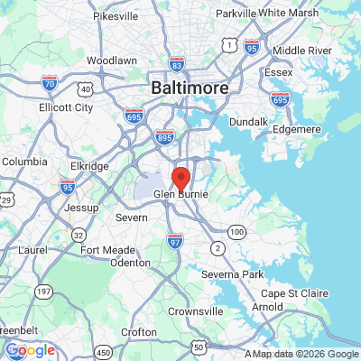 Map to  office in Glen Burnie, MD