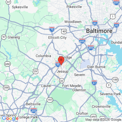 Map to  office in Jessup, MD