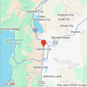 Map to Harmony Family Dentistry office in Carson City, NV
