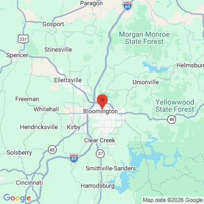 Map to  office in Bloomington, IN