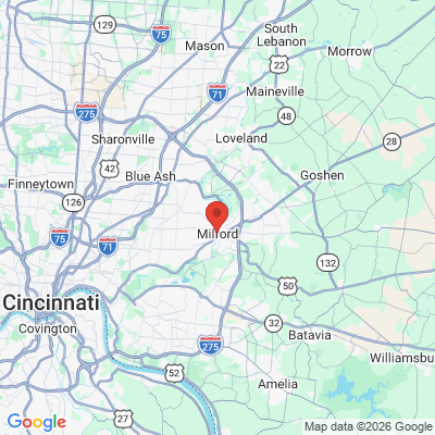 Map to  office in Milford, OH