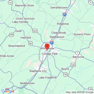 Map to  office in Winchester, VA