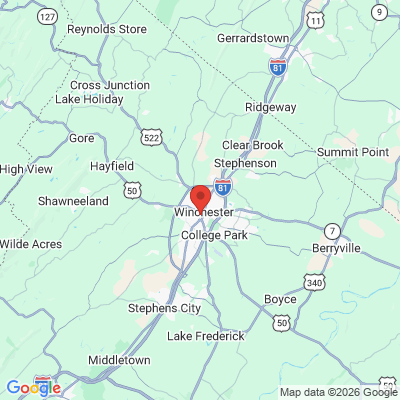 Map to  office in Winchester, VA