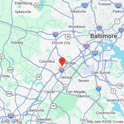 Map to  office in Elkridge, MD