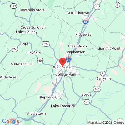 Map to  office in Winchester, VA