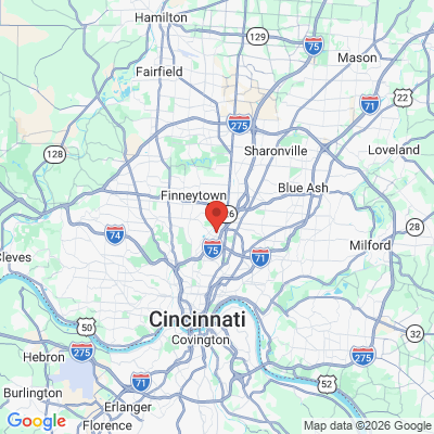 Map to  office in Elmwood Place, OH
