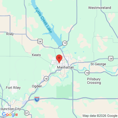 Map to  office in Manhattan, KS